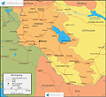 Map of  Armenia